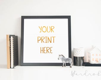 Download Black Square Frame Mockup Mock Up W Candle Journals Styled Empty Frame Art Print Display Home Office 200 Great Mockup Photos Free Stock Photos PSD Mockup Templates