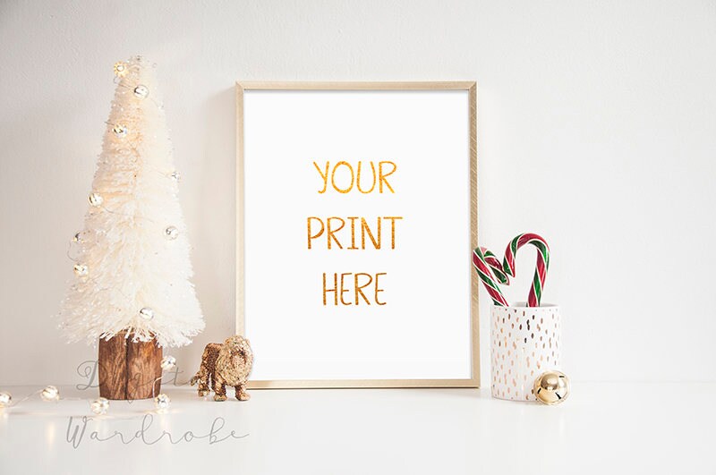 Download Gold Frame Christmas Xmas Mockup Mock Up w/ Christmas Tree ... Download Gold Frame Christmas Xmas Mockup Mock Up w/ Christmas Tree ...