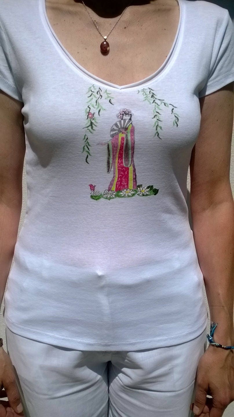 A l'ombre des saules pleureurs, t-shirt manches courtes A l'ombre des saules pleureurs, t-shirt t-shirt pleureurs, manches courtes 397818