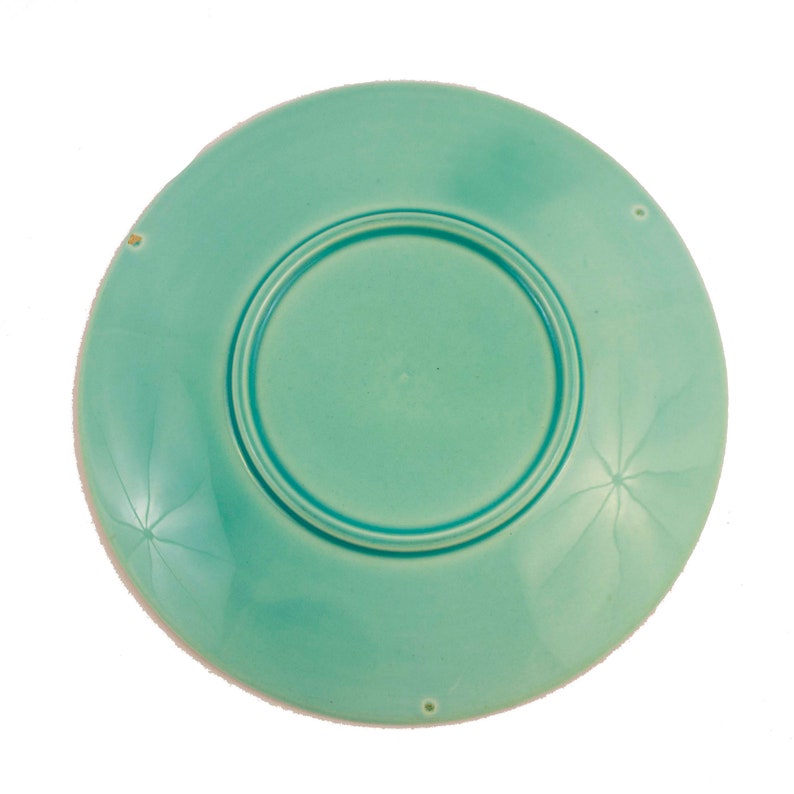 Majolica 4 dessert plates Swallows