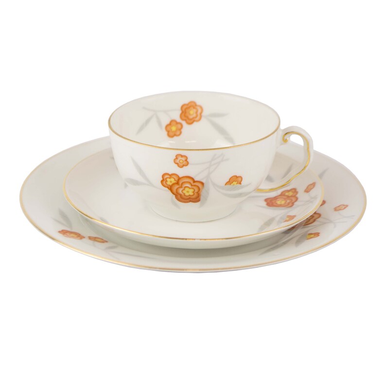 Tea Set Thomas Bavaria Trio Porcelain Tea Set Cup and Etsy