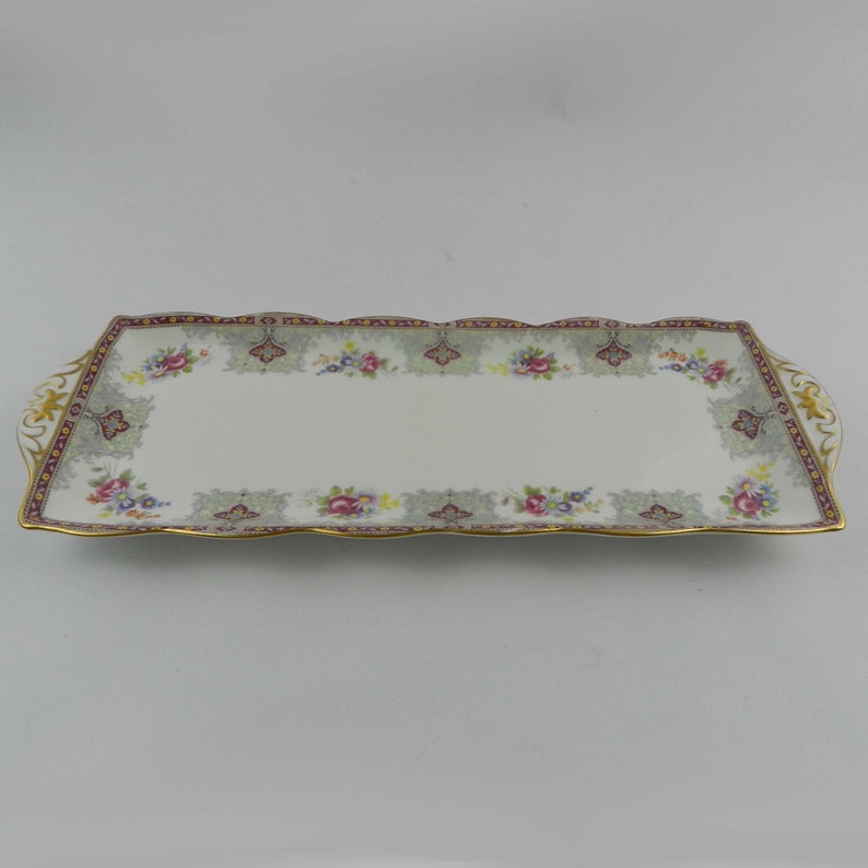 Porcelain platter serving dish Shelley pattern Georgian England