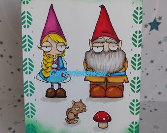 Tarjeta de personaje hastiada