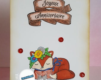 Carte Joyeux anniversaire