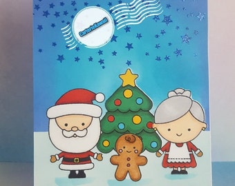 Cartão de Natal em Família