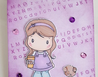 Carte petite fille