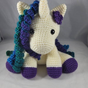 Custom Crochet Unicorn, Plush Amigurumi, Gift for Kids, Handmade Stuffed Toy