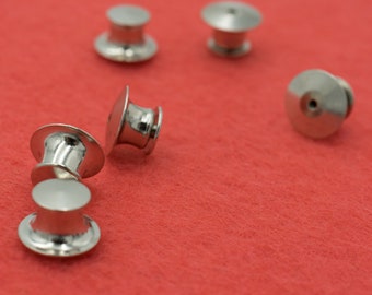 Set van 6 zilverkleurige luxe sluitspeldjes