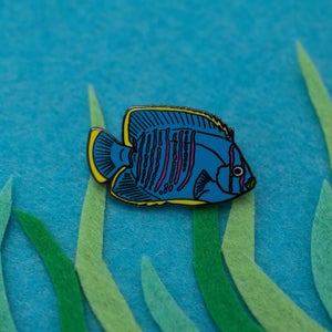 Neon Tropical Fish Hard Enamel Pin