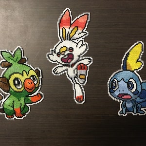 Galar Starter Trio Cross Stitches