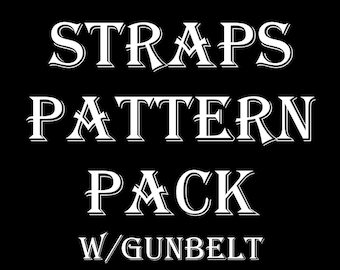 Leather Straps Gunbelt Pattern Pack