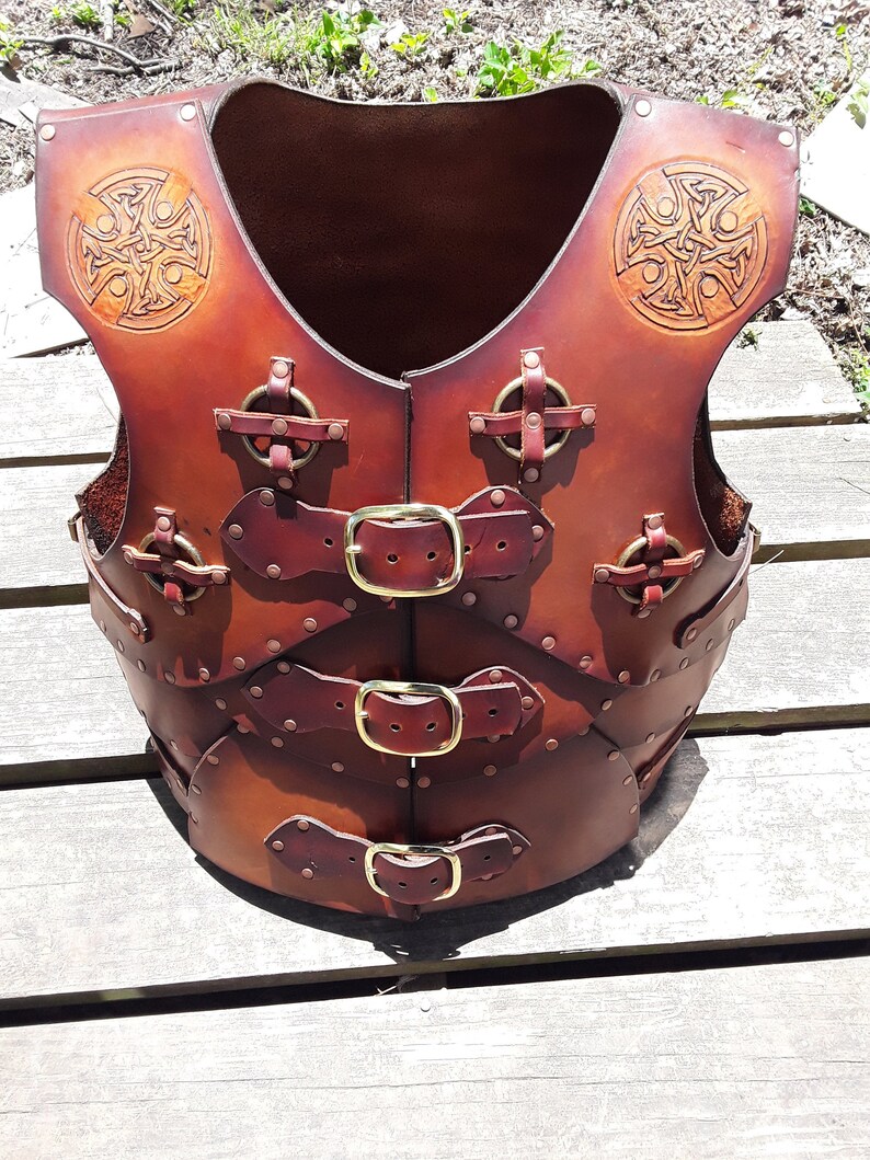 The Witcher Inspired Heavy Leather Armor Chest Armor Etsy