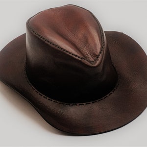 Hand Made Leather Cowboy Hat