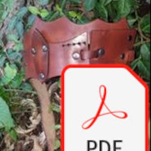 May include: A brown leather belt with a decorative buckle and a small pouch attached. The belt is made of thick, sturdy leather and has a rustic look.