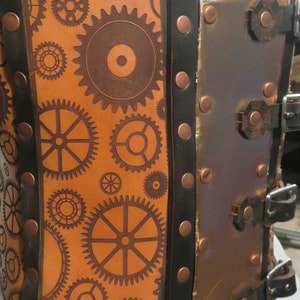 Steampunk Underbust Leather Corset image 4