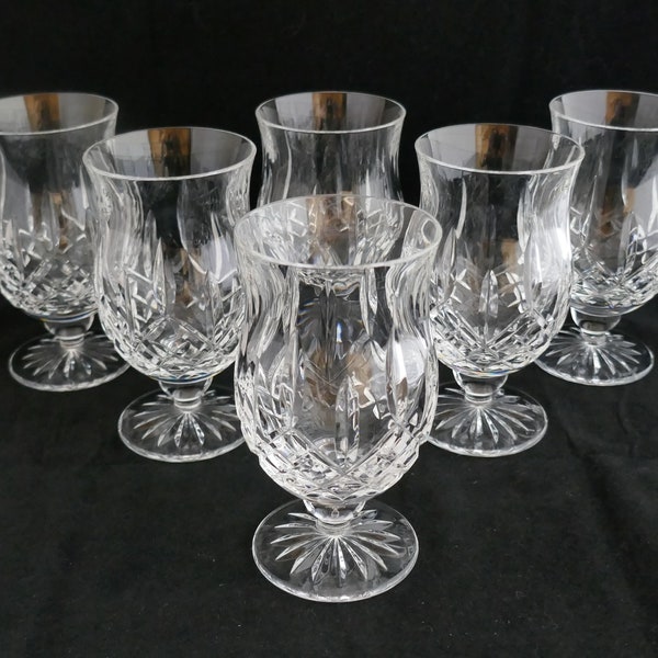 Set 6 WATERFORD CRYSTAL Lismore 12 Days of Christmas Punch Juice Glass 5 1/4"