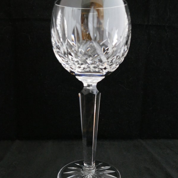 WATERFORD Crystal LISMORE Wine Hock Glass 7 3/8" ~ Made in Ireland