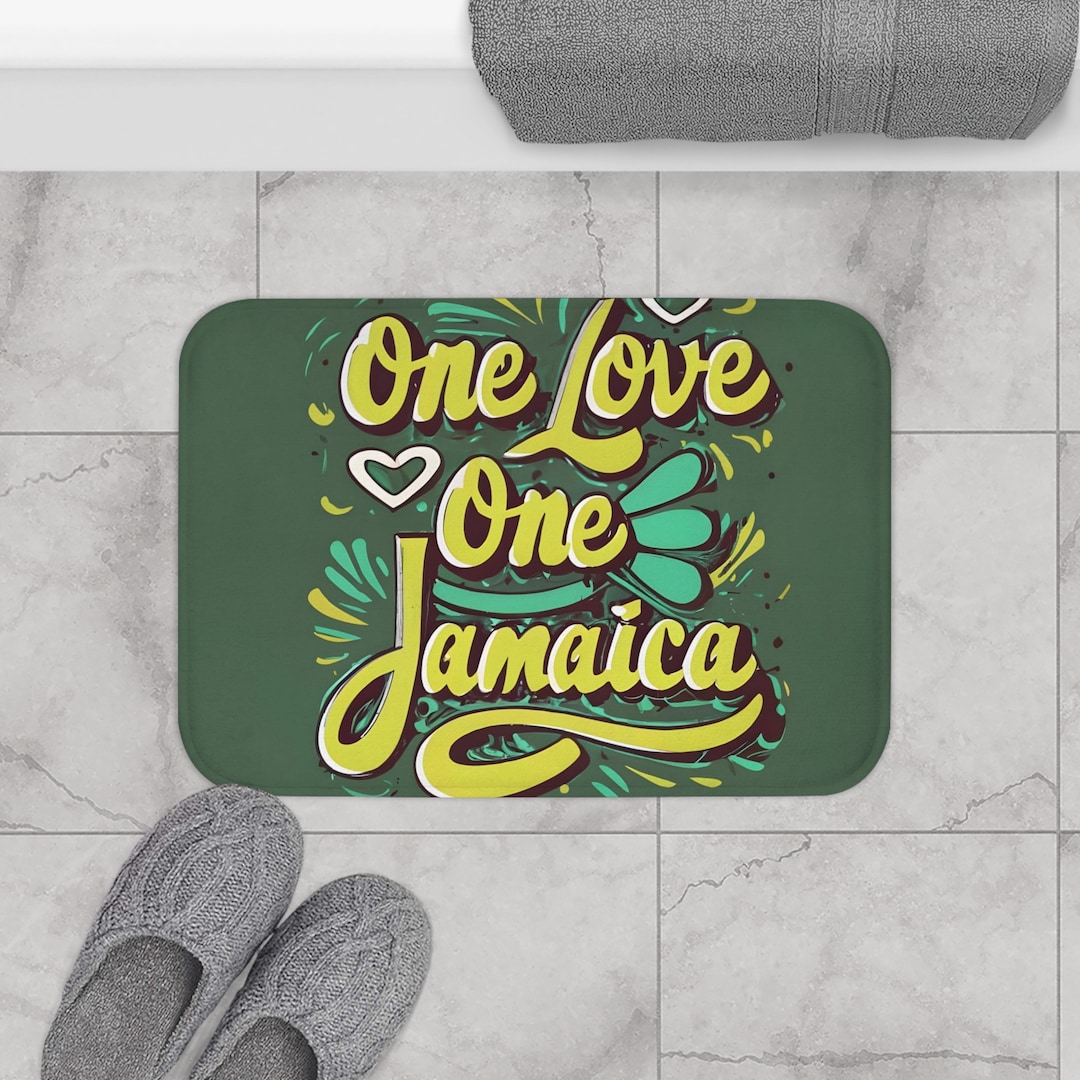 One Love One Jamaica Bath Mate Jamaican Gift Shower Etsy