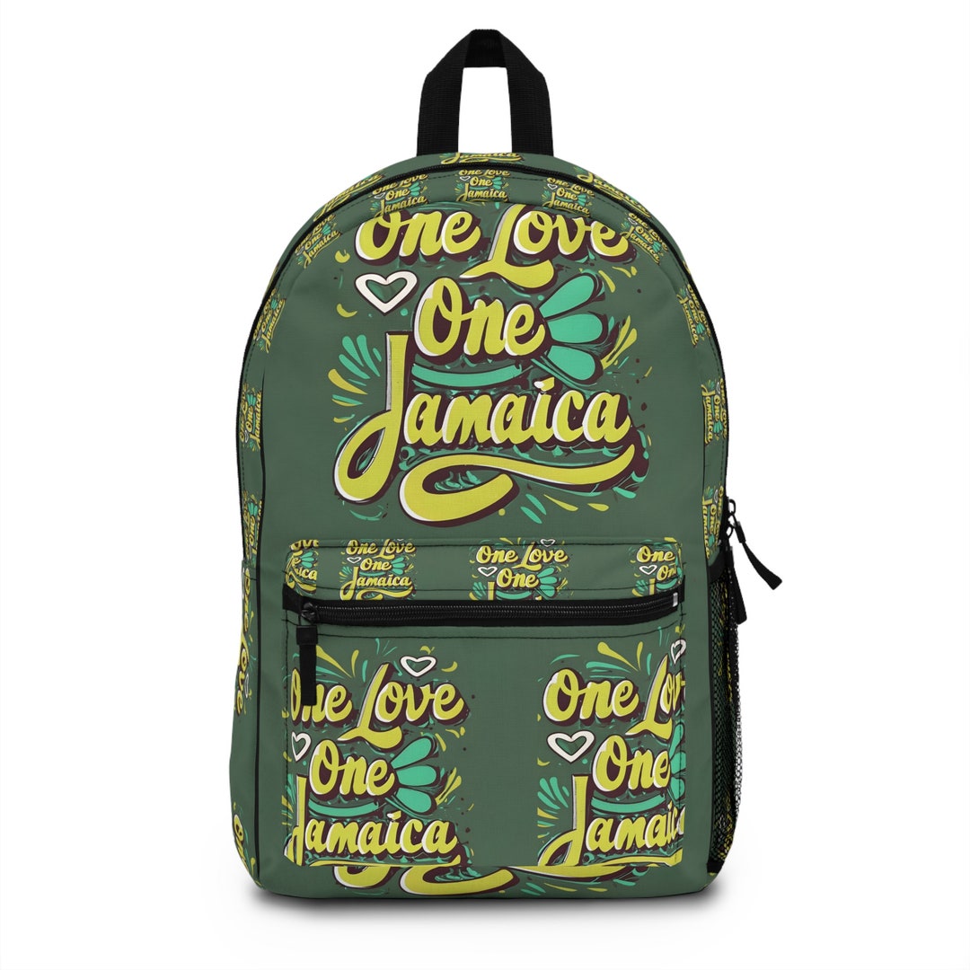 Jamaican One Love One Jamaica Backpack Etsy
