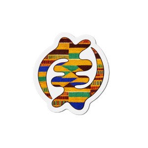 Kente Pattern Turtle Die-Cut Magnets | African Print Turtle Magnet