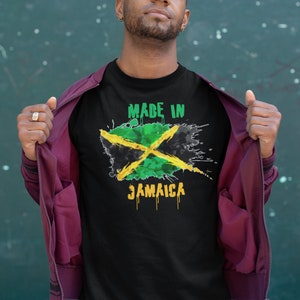 Made in Jamaica, Rasta, Jamaican Pride, Jamaica Flag, Splash  Unisex-T-Shirt