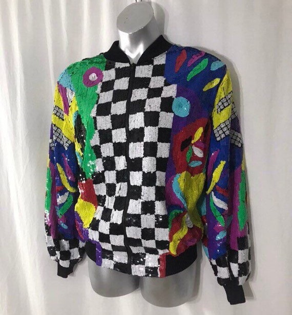 laurence kazar sequin jacket