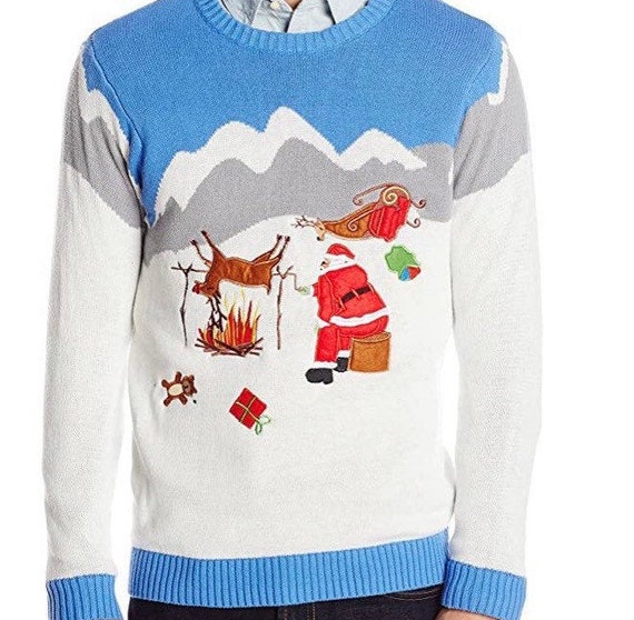 Ugly Christmas Sweater. Vintage Ugly Christmas Swe