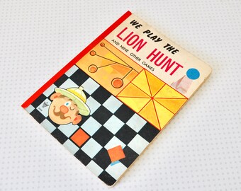 Vintage Lito books We Play the Lion Hunt book from the 1970s
