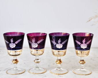 purple goblets