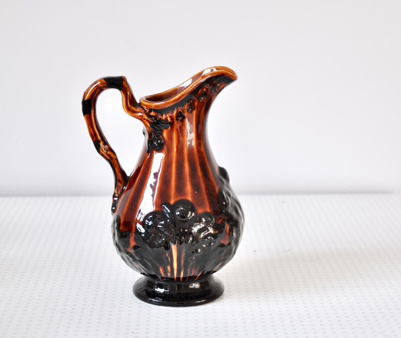 Vintage Price Kensington pottery glazed brown vase or jug from Etsy