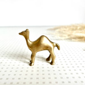 Vintage mini brass camel from the 1950s