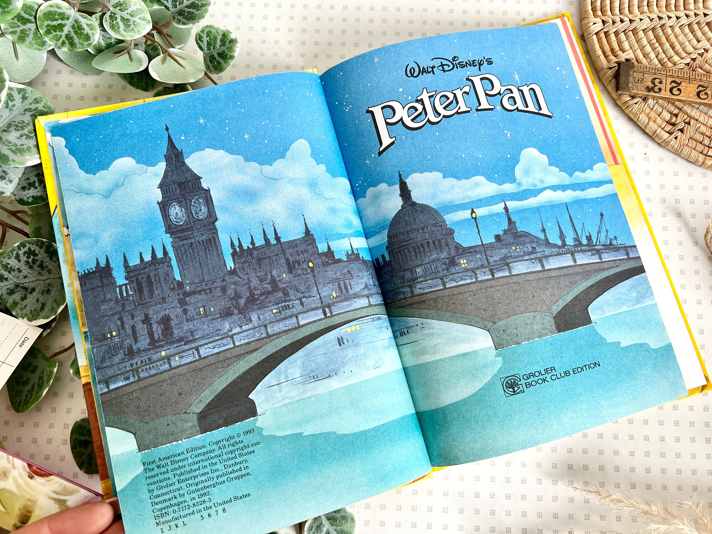 vintage-walt-disney-peter-pan-hardback-book-from-1993-etsy-uk