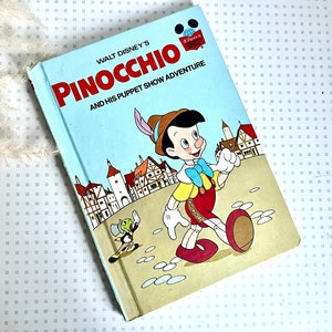 Ferma Libro pinocchiolinea le Fiabiche Di Ghenos-libro in Ceramica Con Base  in Legno 