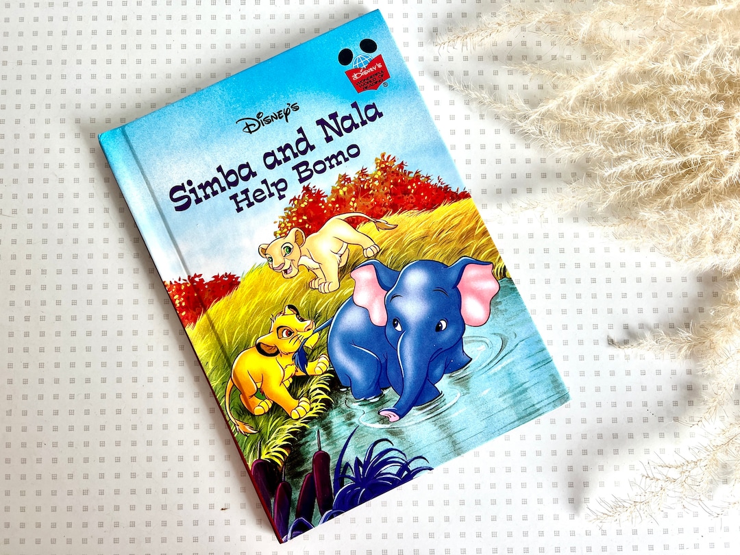 Vintage Walt Disney Lion King Simba and Nala Help Bomo Book From 1995 Etsy Ireland