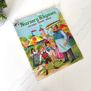 Vintage Nursery Rhymes Picture Story Book from the 1960s