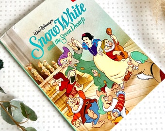 Vintage Walt Disney Schneewittchen Sieben Zwerge Buch 1994