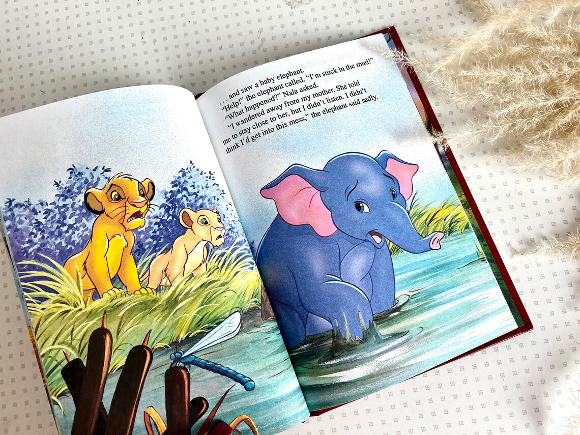 Vintage Walt Disney Lion King Simba and Nala Help Bomo Book Etsy Ireland