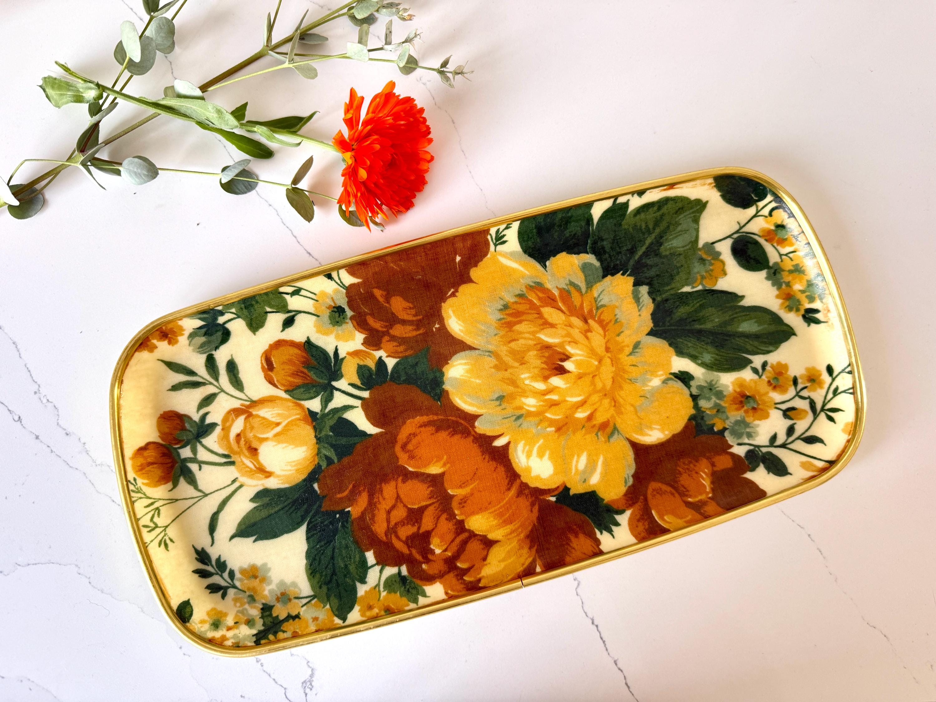 レトロ◆KESWICK TRAYS◆グラスファイバー◆薔薇◆特大トレイ◆イギリス Keswick Trays - Etsy