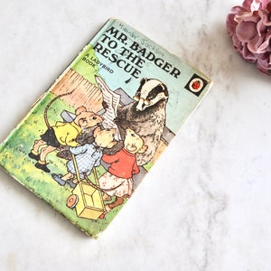 Vintage Ladybird book Mr Badger to the Rescue 1940