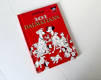 Vintage Walt Disney 101 Dalmatians book from 1981