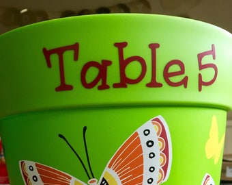 Table Number Vinyl Stickers