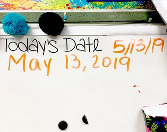 Today's Date Whiteboard Decal