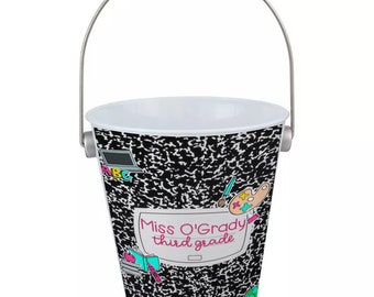 Teacher Composition Notebook Rainbow Tin