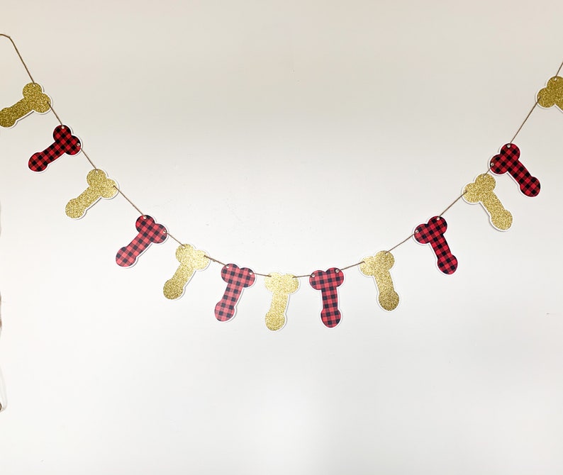 Glitter and Buffalo Plaid Penis Banner image 2