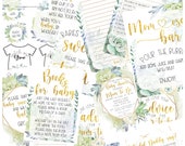 Succulent Baby Shower Printables