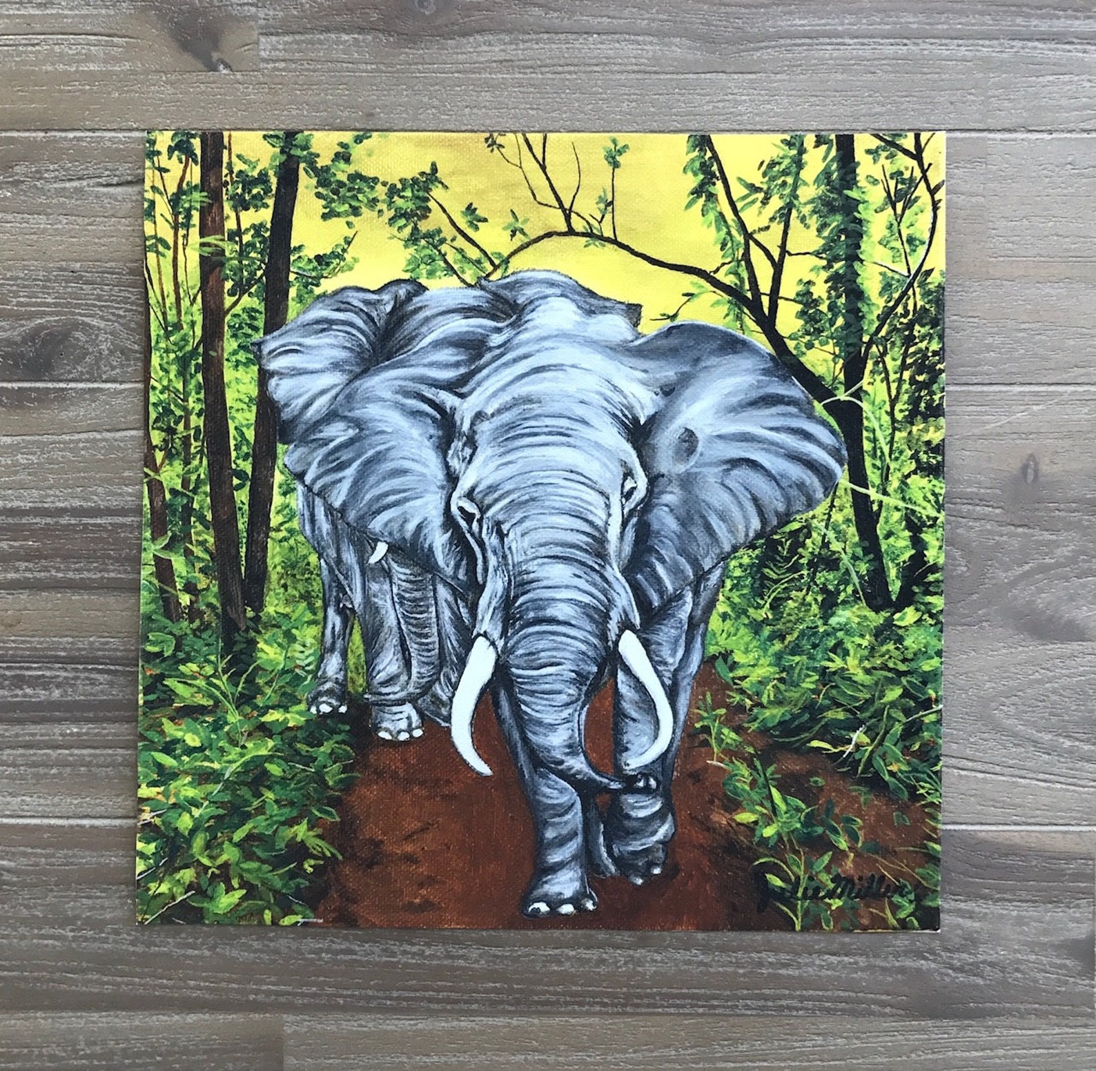 ELEPHANT ART PRINT elephant Decor, Animal Art Print, Elephant Art Print, Elephant Painting, Fine