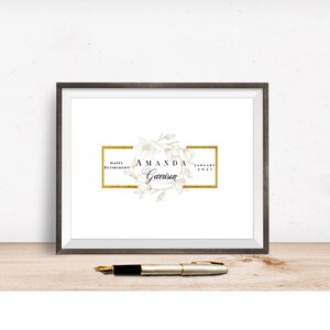 Poster della firma della festa di pensionamento, elegante stampa di pensionamento con corona d'oro, regalo di pensionamento, libro degli ospiti alternativo, FILE DIGITALE