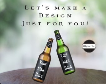 Personalized Custom BeerLabels, Custom Beer Label File, Home Made Beer Label, Party Beer Label, DIGITAL FILE