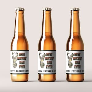 父の日の印刷可能なビールラベル、最高に面白いお父さんのビールラベル、ビール瓶の印刷可能、デジタル即時ダウンロード