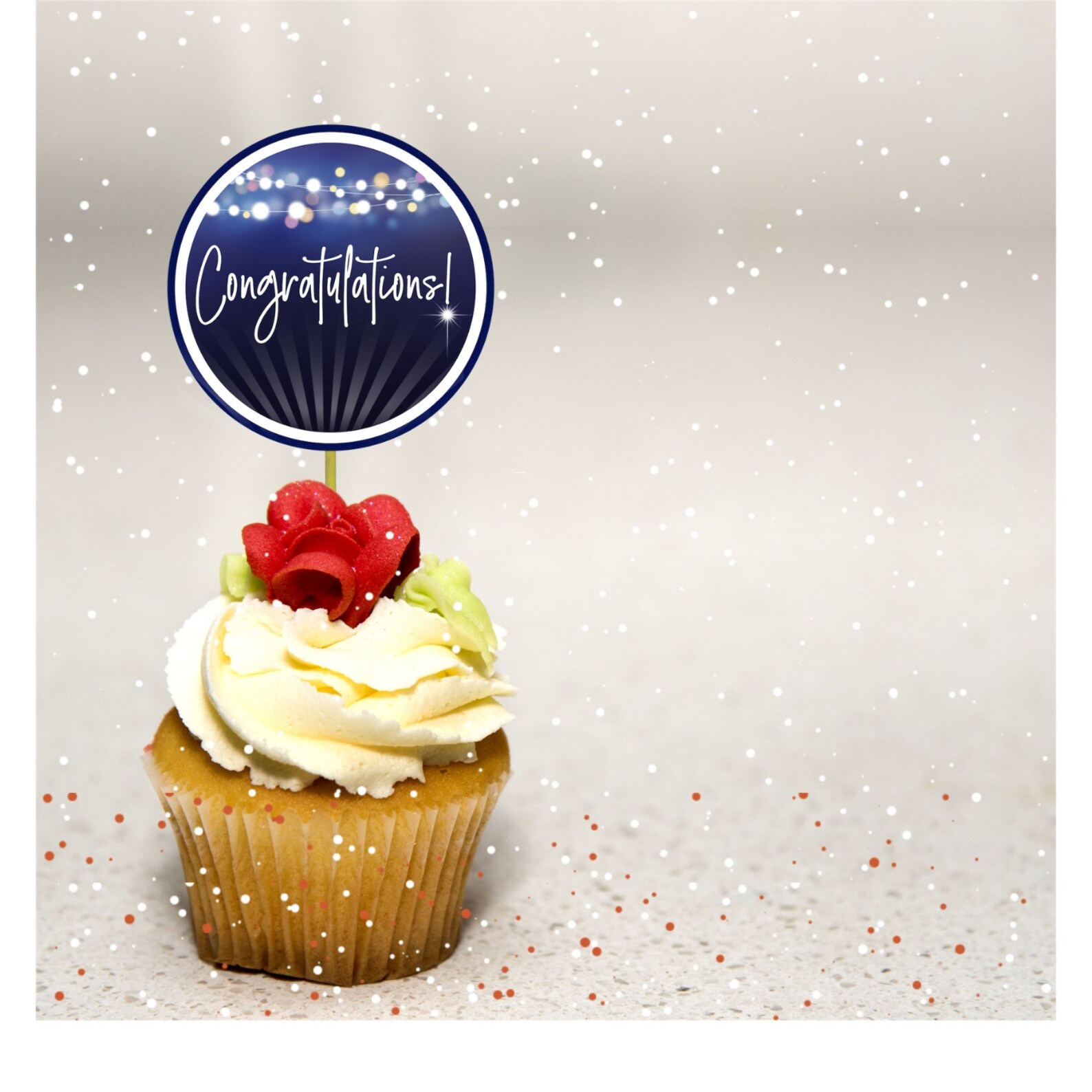 Congratulations Cupcake Toppers Gift Favour Tags Etsy